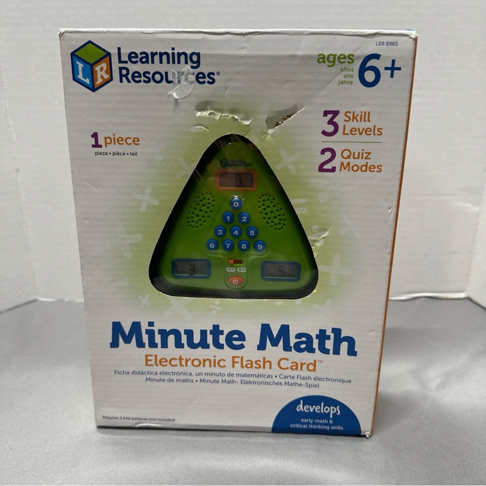 Minute Math Electronic Flash Card - Green - Picture 2 of 7